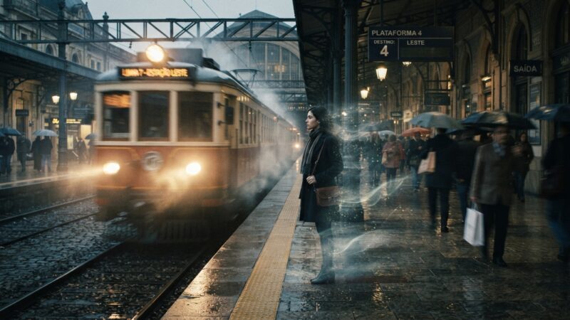 A garota da estação desaparecia sempre que o trem chegava